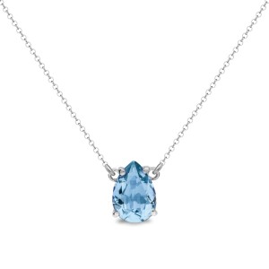 SPARK NASZYJNIK PARISO SINGLE AQUAMARINE